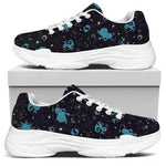 Constellation Zodiac Signs Pattern Print White Chunky Shoes