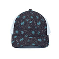 Constellation Zodiac Signs Pattern Print White Mesh Trucker Hat