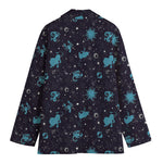 Constellation Zodiac Signs Pattern Print Women's Blazer