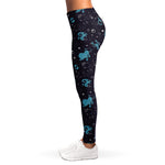 Constellation Zodiac Signs Pattern Print Women's Leggings