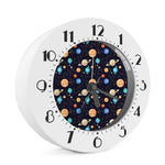 Constellations And Planets Pattern Print Alarm Clock