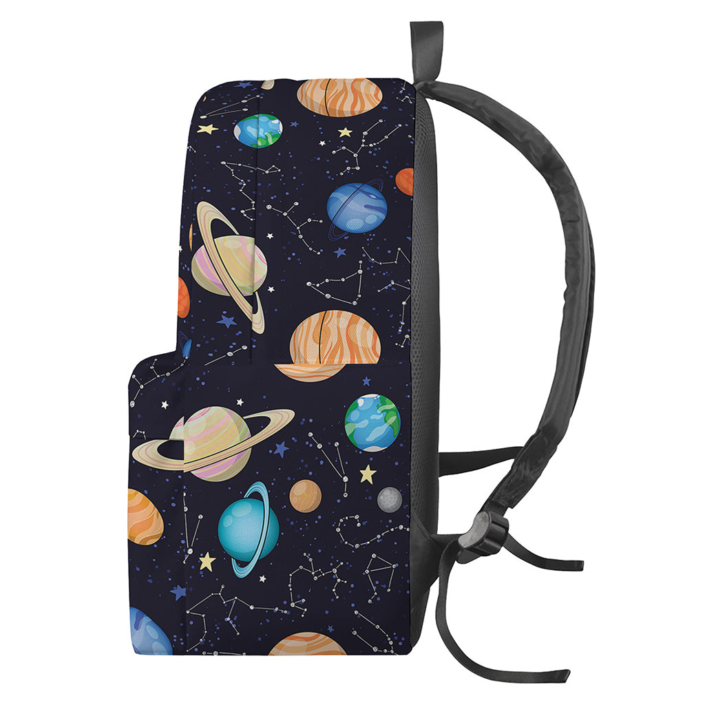 Constellations And Planets Pattern Print Backpack
