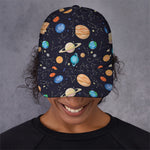 Constellations And Planets Pattern Print Baseball Cap