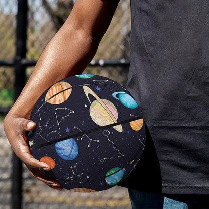 Constellations And Planets Pattern Print Basketball