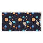 Constellations And Planets Pattern Print Beach Towel