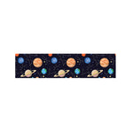 Constellations And Planets Pattern Print Bed Runner