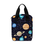 Constellations And Planets Pattern Print Bible Tote Bag