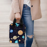 Constellations And Planets Pattern Print Bible Tote Bag