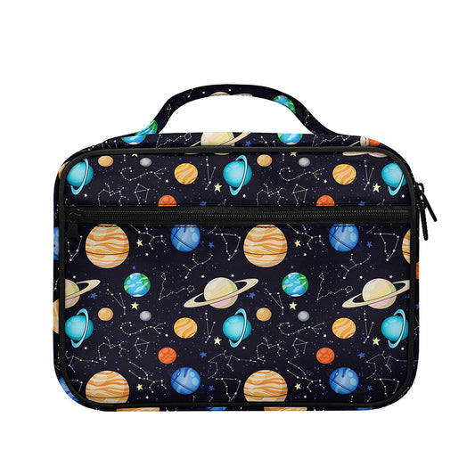 Constellations And Planets Pattern Print Briefcase Bible Bag