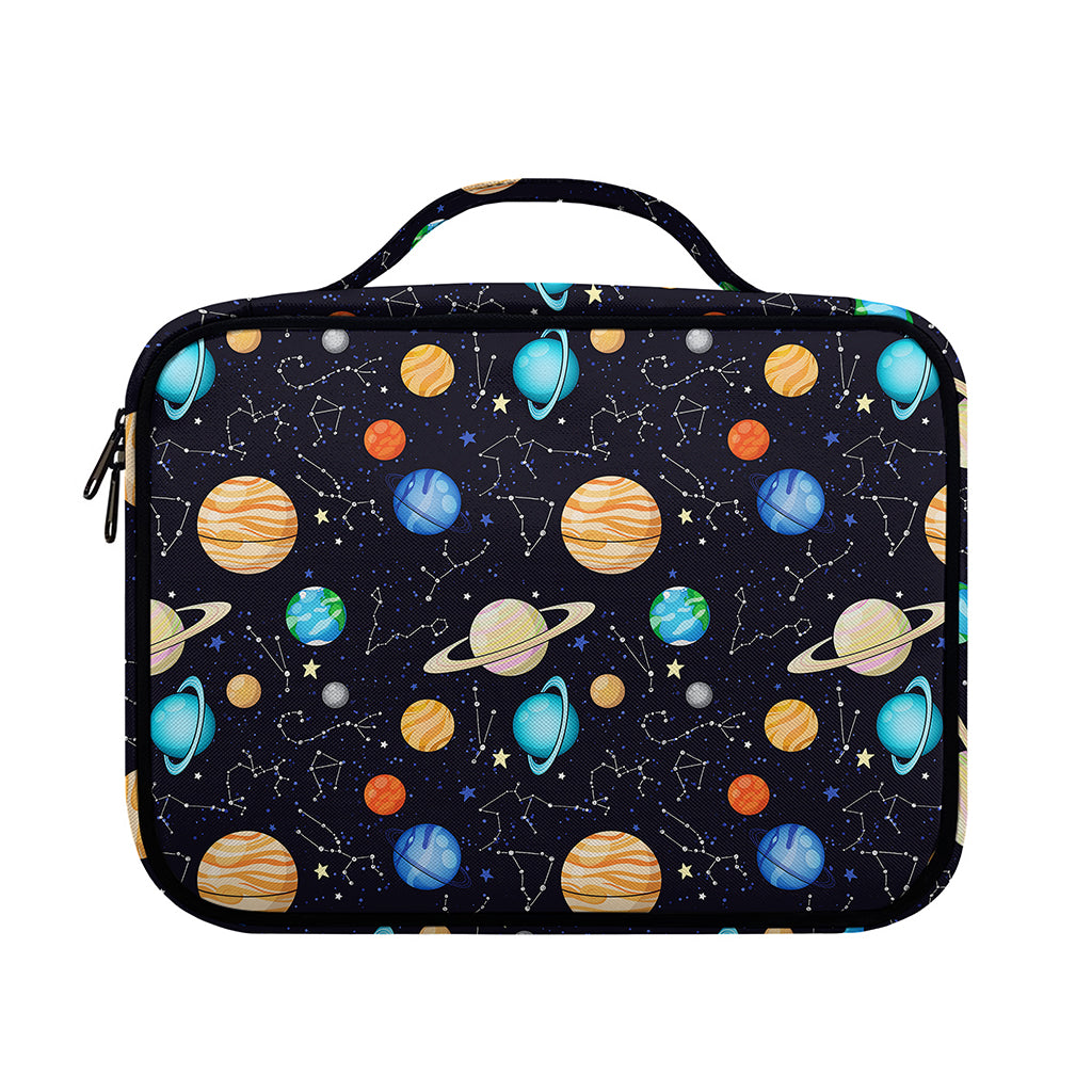 Constellations And Planets Pattern Print Briefcase Bible Bag