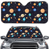 Constellations And Planets Pattern Print Car Windshield Sun Shade