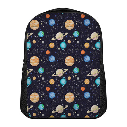 Constellations And Planets Pattern Print Casual Backpack