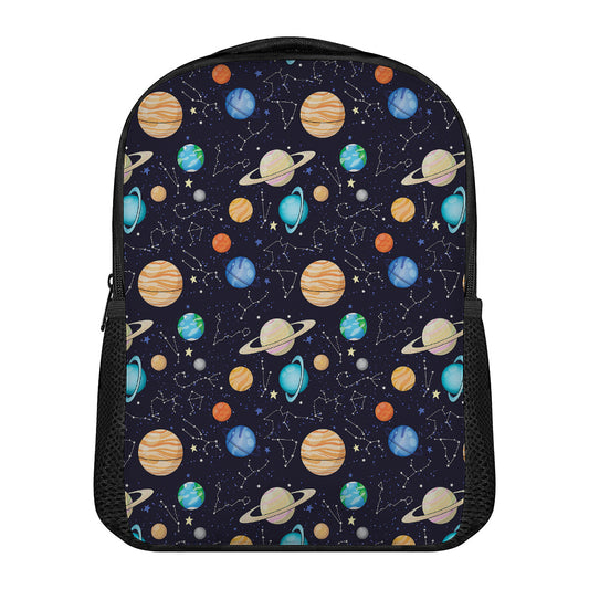 Constellations And Planets Pattern Print Casual Backpack
