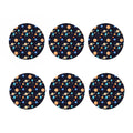 Constellations And Planets Pattern Print Coaster Set