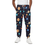 Constellations And Planets Pattern Print Cotton Pants