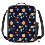 Constellations And Planets Pattern Print Crossbody Lunch Bag