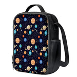 Constellations And Planets Pattern Print Crossbody Lunch Bag
