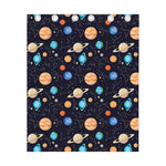 Constellations And Planets Pattern Print Curtain