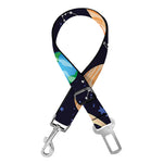 Constellations And Planets Pattern Print Dog Seat Belt