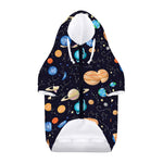 Constellations And Planets Pattern Print Dog Zip Up Hoodie