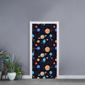 Constellations And Planets Pattern Print Door Sticker