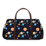 Constellations And Planets Pattern Print Duffle Bag
