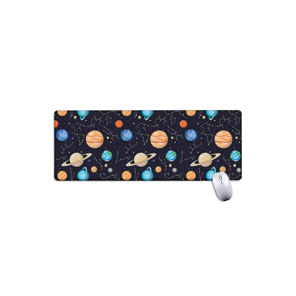 Constellations And Planets Pattern Print Extended Mouse Pad