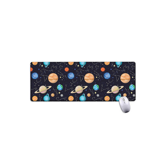 Constellations And Planets Pattern Print Extended Mouse Pad