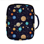Constellations And Planets Pattern Print Front Pocket Bible Bag