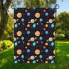 Constellations And Planets Pattern Print Garden Flag