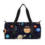 Constellations And Planets Pattern Print Gym Bag