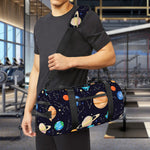 Constellations And Planets Pattern Print Gym Bag