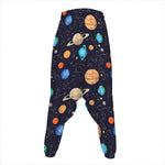 Constellations And Planets Pattern Print Hammer Pants