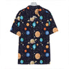 Constellations And Planets Pattern Print Hawaiian Shirt