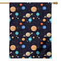 Constellations And Planets Pattern Print House Flag