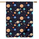Constellations And Planets Pattern Print House Flag