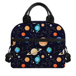 Constellations And Planets Pattern Print Insulated Lunch Bag