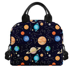 Constellations And Planets Pattern Print Insulated Lunch Bag
