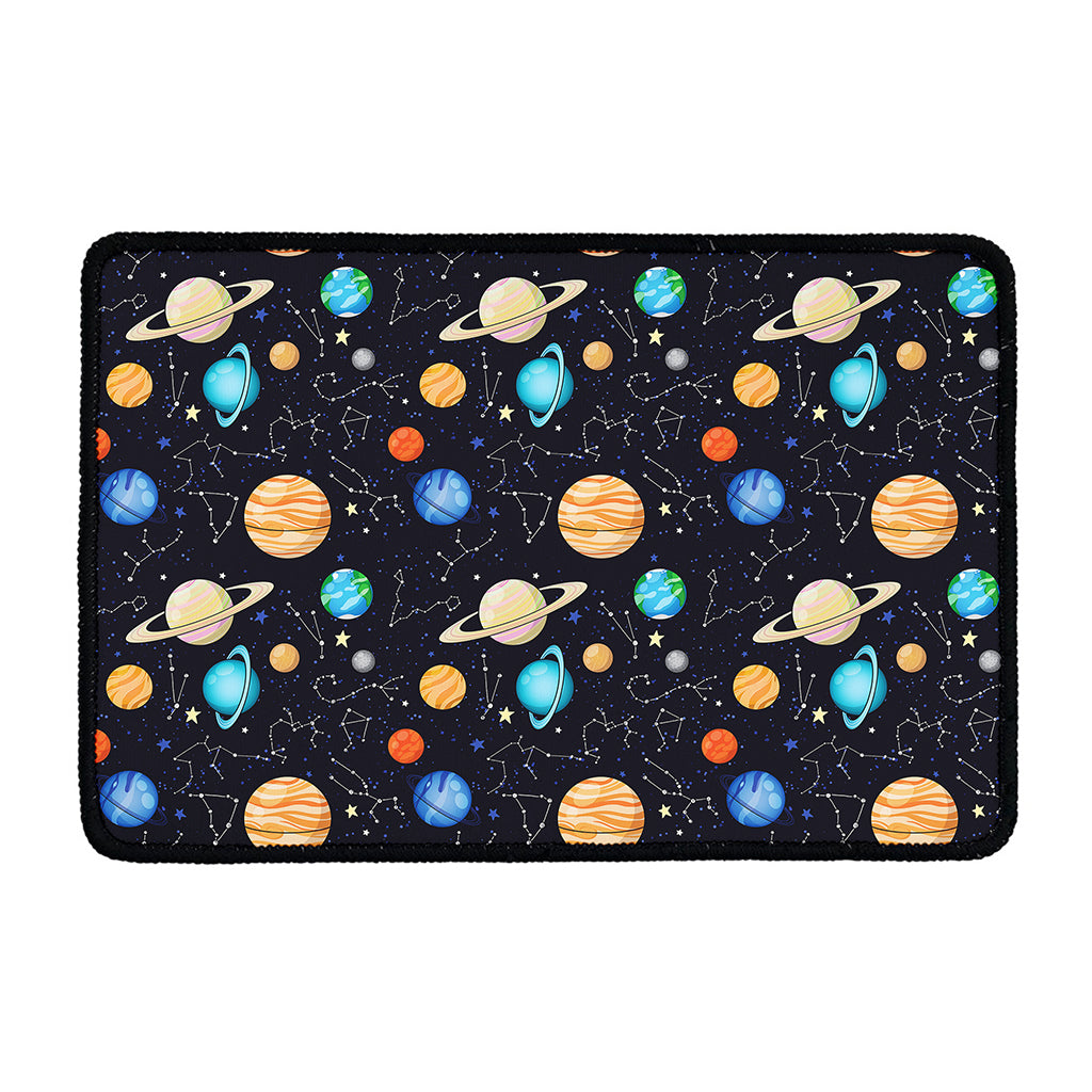 Constellations And Planets Pattern Print Kitchen Mat