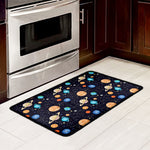 Constellations And Planets Pattern Print Kitchen Mat