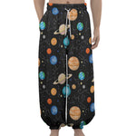 Constellations And Planets Pattern Print Lantern Pants