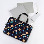 Constellations And Planets Pattern Print Laptop Sleeve With Handle
