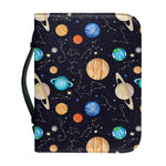 Constellations And Planets Pattern Print Leather Bible Cover