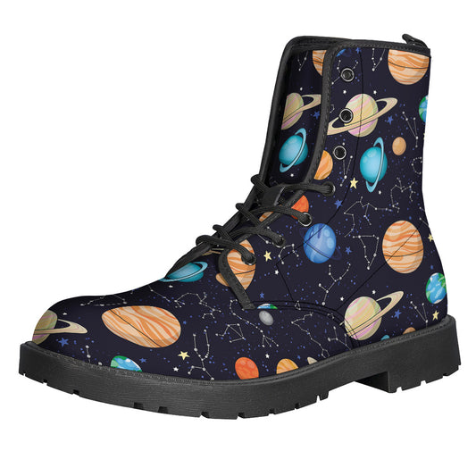 Constellations And Planets Pattern Print Backpack
