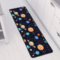 Constellations And Planets Pattern Print Long Kitchen Mat