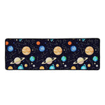 Constellations And Planets Pattern Print Long Kitchen Mat