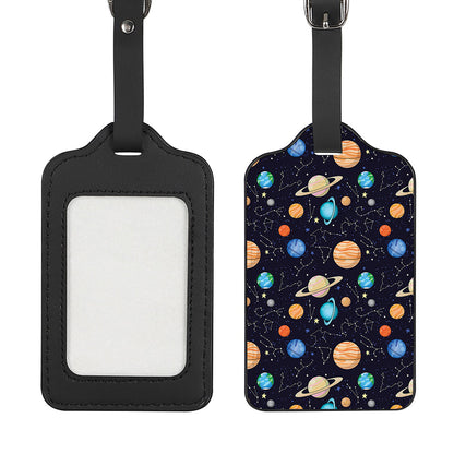Constellations And Planets Pattern Print Luggage Tag