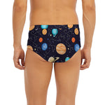 Constellations And Planets Pattern Print Men's Briefs