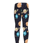 Constellations And Planets Pattern Print Men's leggings