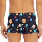 Constellations And Planets Pattern Print Men's Short Boxer Briefs